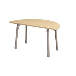 ΤΡΑΠΕΖΙ ΗΜΙΚΥΚΛΙΚΟ CLASSIC STEEL NATURA - ΟΞΙΑ