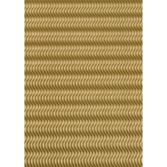 ΧΑΡΤΟΝΙ ΚΥΜΑΤΙΣΤΟ ΤΡΙΣΔΙΑΣΤΑΤΟ - ΧΡΥΣΟ