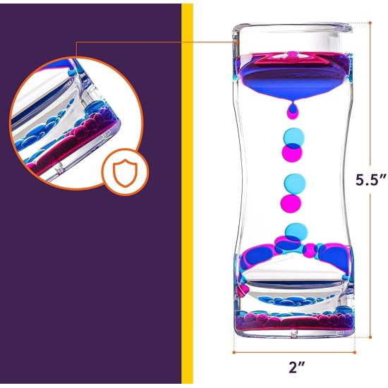ΑΙΣΘΗΤΗΡΙΑΚΗ ΚΛΕΨΥΔΡΑ LIQUID MOTION BUBBLER PURPLE
