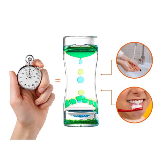ΑΙΣΘΗΤΗΡΙΑΚΗ ΚΛΕΨΥΔΡΑ LIQUID MOTION BUBBLER GREEN