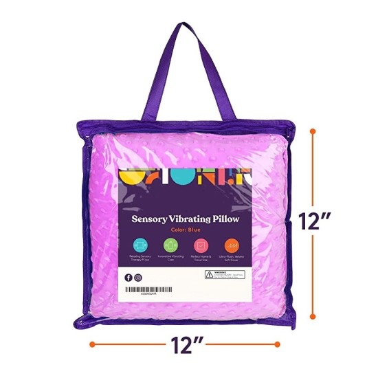 ΑΙΣΘΗΤΗΡΙΑΚΟ ΜΑΞΙΛΑΡΙ ΜΕ ΔΟΝΗΣΗ VIBRATING SENSORY PILLOW PURPLE