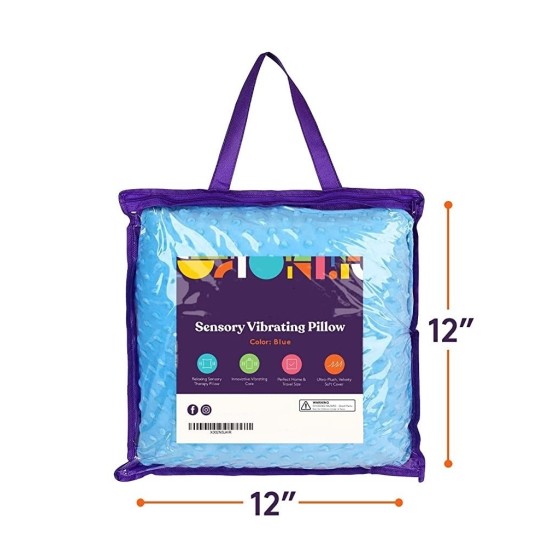 ΑΙΣΘΗΤΗΡΙΑΚΟ ΜΑΞΙΛΑΡΙ ΜΕ ΔΟΝΗΣΗ VIBRATING SENSORY PILLOW BLUE