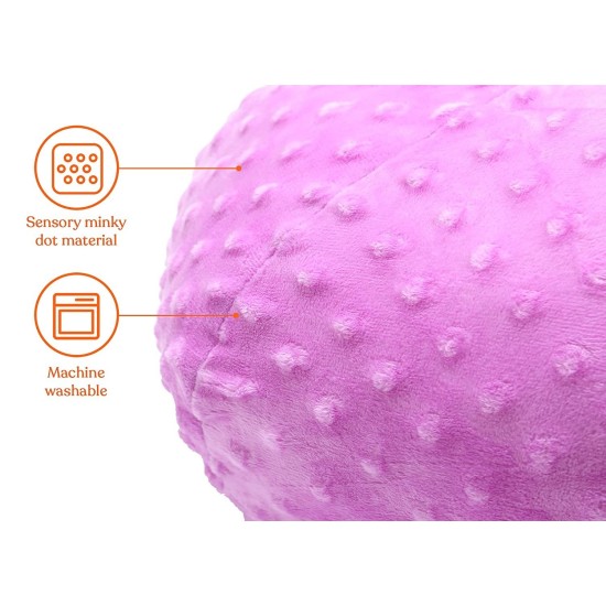 ΑΙΣΘΗΤΗΡΙΑΚΟ ΜΑΞΙΛΑΡΙ ΒΟΤΣΑΛΟ ΜΕ ΔΟΝΗΣΗ VIBRATING SENSORY PILLOW PURPLE