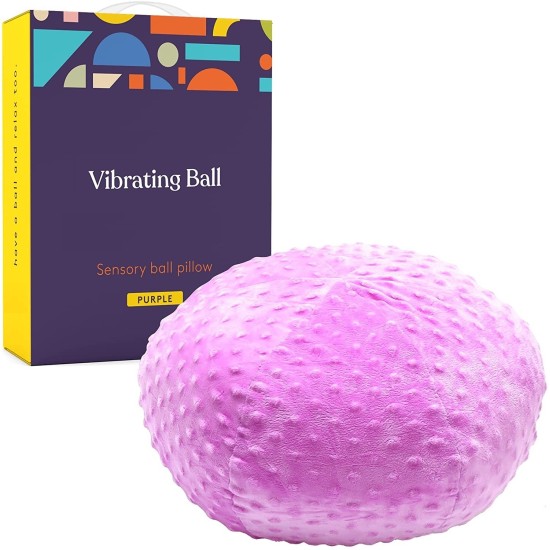 ΑΙΣΘΗΤΗΡΙΑΚΟ ΜΑΞΙΛΑΡΙ ΒΟΤΣΑΛΟ ΜΕ ΔΟΝΗΣΗ VIBRATING SENSORY PILLOW PURPLE