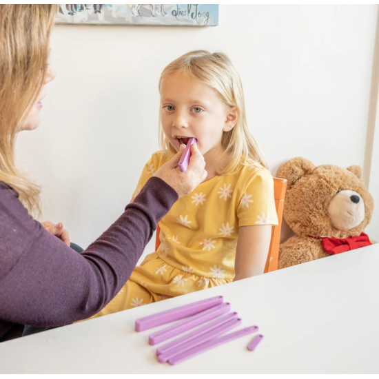 ΣΕΤ TALK TOOLS JAW GRADING BITE BLOCKS PURPLE