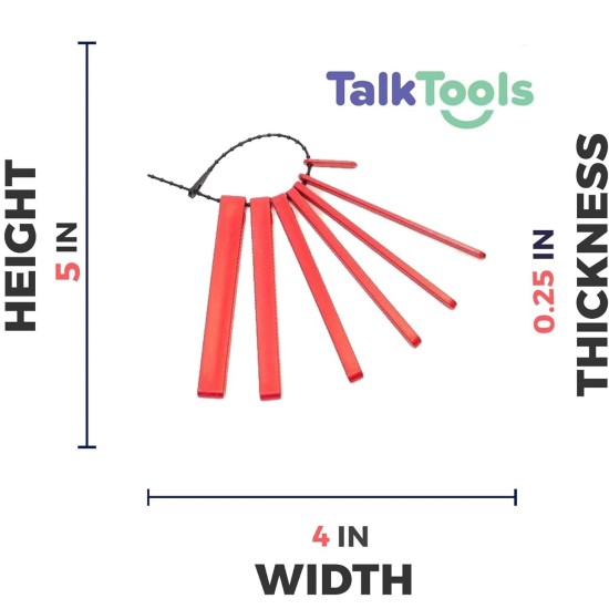ΣΕΤ TALK TOOLS JAW GRADING BITE BLOCKS RED