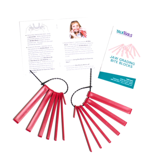 ΣΕΤ TALK TOOLS JAW GRADING BITE BLOCKS RED