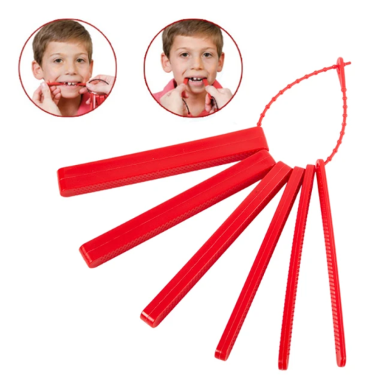 ΣΕΤ TALK TOOLS JAW GRADING BITE BLOCKS RED