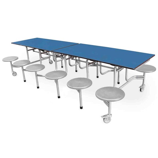 RECTANGULAR MOBILE FOLDING TABLE SEATING UNIT RECTANGULAR MOBILE FOLDING TABLE SEATING UNIT