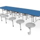 RECTANGULAR MOBILE FOLDING TABLE SEATING UNIT RECTANGULAR MOBILE FOLDING TABLE SEATING UNIT
